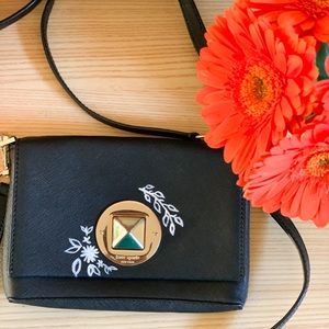 Black and White Handpainted Kate Spade Handbag